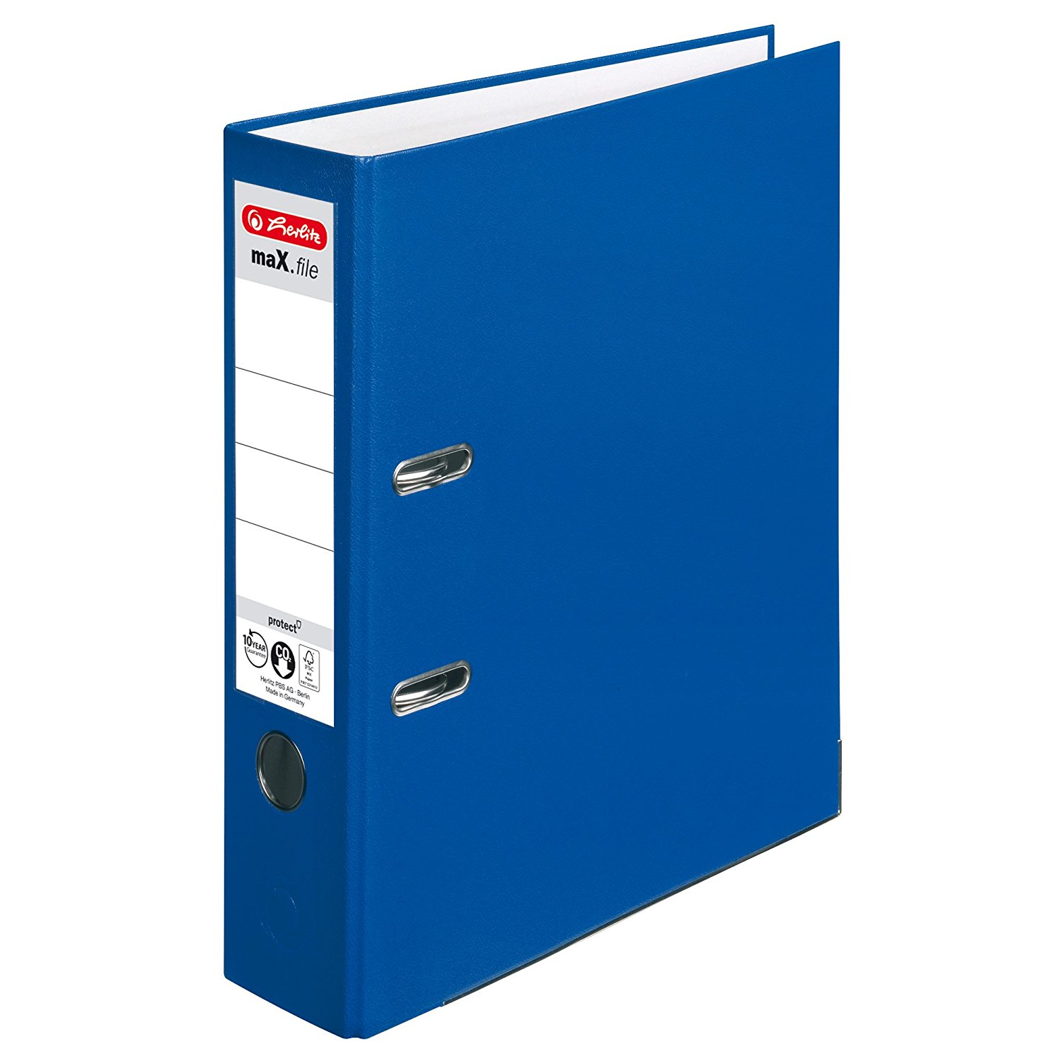 Herlitz maX.file protect - A4 - 8cm - blue papīrs