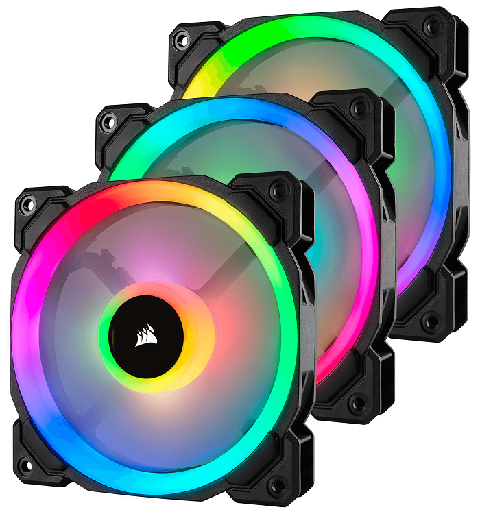 CORSAIR Fan LL120 RGB 120mm 3 pack ventilators