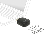 DELOCK USB3 Dualband WLAN-Stick mini 867Mbps 2dBi 2,4/5 GHz Rūteris