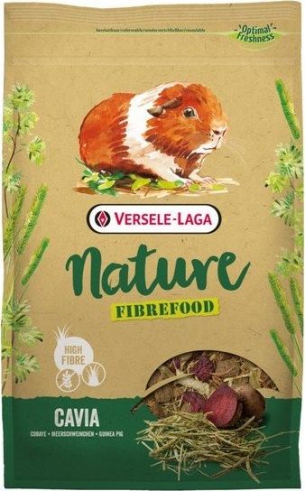 Versele-Laga Fibrefood Cavia Nature wysokoblonnikowy pokarm dla swinki morskiej 1kg VAT012834 (5410340614297)