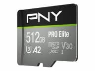 PNY PRO Elite - Flash-Speicherkarte - 512 GB - microSDXC UHS-I 751492623580 atmiņas karte