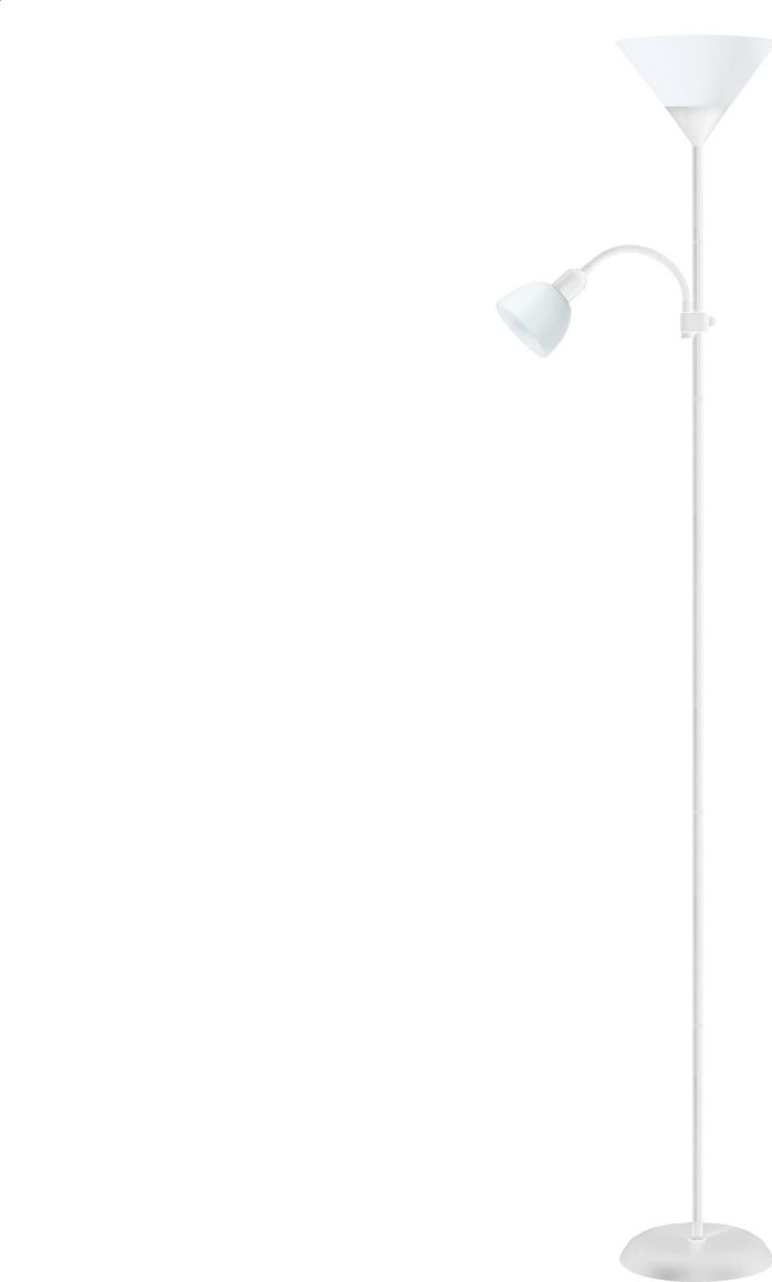 Lampa podlogowa Platinet PLATINET FLOOR LAMP E27+E14 WHITE [45177] apgaismes ķermenis