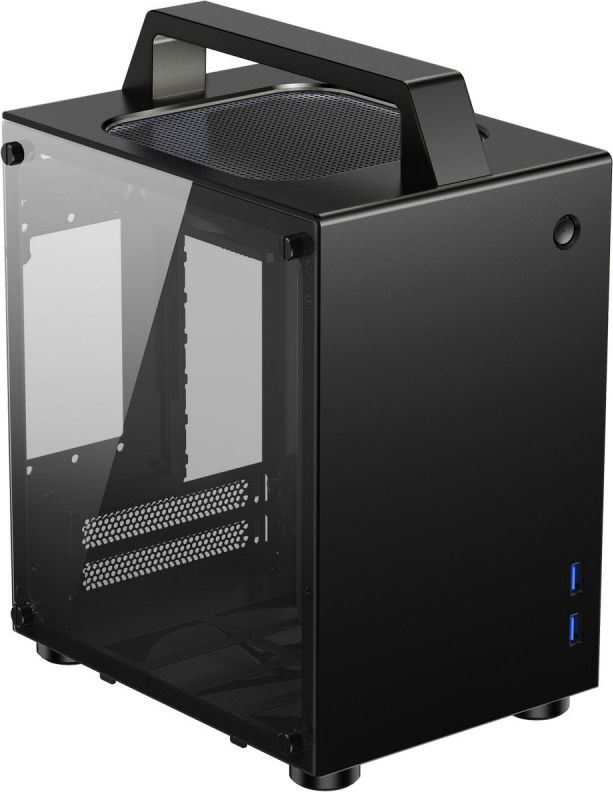 Jonsbo T8 Mini-ITX Gehause, Tempered Glass - schwarz Datora korpuss