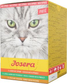 Josera Multipack Pate Kurczak kaczka indyk 6x85g 30001804 (4032254753520) kaķu barība