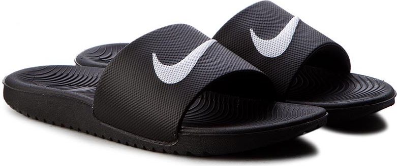 Nike Klapki dzieciece Kawa Slide Gs/Ps czarne r. 38.5 (819352-001) 819352-001 (0676556451155)
