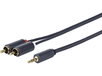 VivoLink  3.5MM - 2 X RCA M-M 5 Meter kabelis, vads