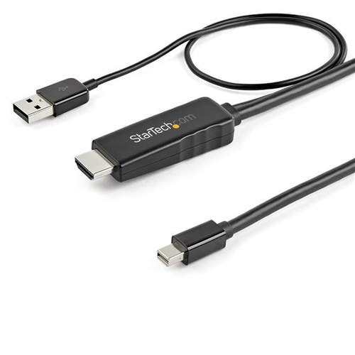 Adapter AV StarTech STARTECH.COM 1m langes HDMI auf Mini DisplayPort Kabel - 4K 30 - Stromversorgung ber USB - Mac und Windows - Aktiver Ada