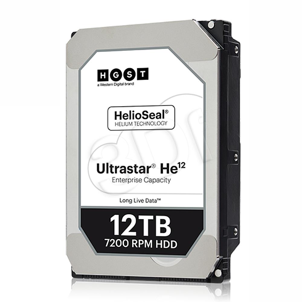 Drive HDD HGST Western Digital Ultrastar He12 HUH721212ALN604 (12 TB; 3.5 Inch; SATA III) cietais disks
