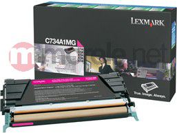 Lexmark Original Toner magenta 6.000 pages (C734A1MG) far C734dn/dtn/dw/n, C736dn/dtn/n, X734de, X736de, X738de/dte toneris