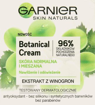 Garnier Botanical Cream Wingronowy krem nawilzajacy 50ml 0358043 (3600542045520) kosmētika ķermenim