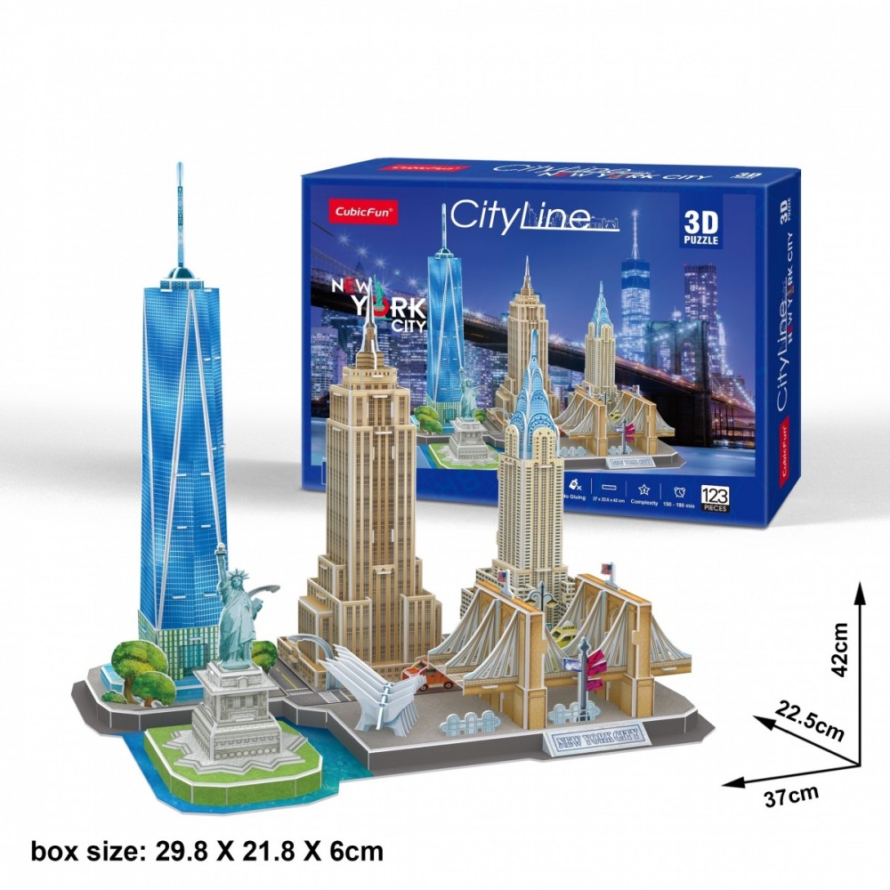 Cubicfun Puzzle 3D City Line New York puzle, puzzle