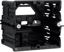 Hager Polo Single installation box for mounting in C-profiles full black (GLS5500)