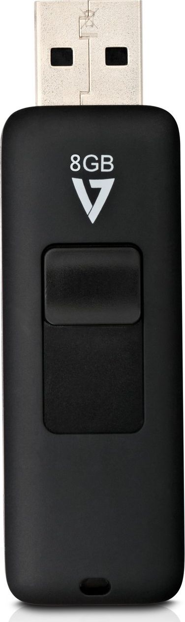 8GB FLASH DRIVE USB 2.0 BLACK 10MB/S READ 3MB/S WRITE USB Flash atmiņa