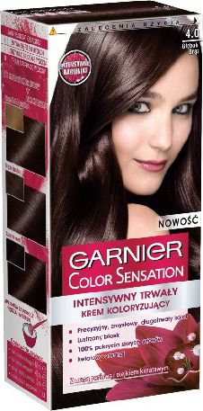 Garnier Color Sensation Krem koloryzujacy 4.0 Deep Brown- Gleboki braz 0341031 (3600541136755)