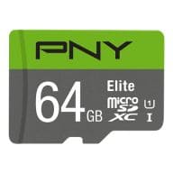 MicroSDXC Elite 64GB P-SDUX64U185GW-GE atmiņas karte