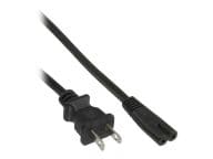 Inline NEMA 1-15 (M) bis IEC 60320 C7 Barošanas kabelis