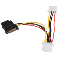 StarTech.com SATA auf LP4 Stromadapter with 2 zusatzlichen LP4 (LP4SATAFM2L) adapteris