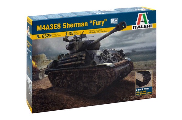 ITALERI M4A3E8 Sherman Fury bērnu rotaļlieta
