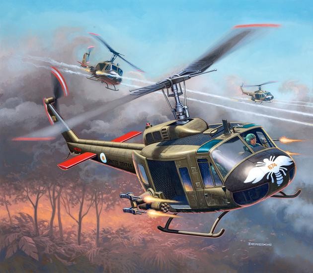REVELL Bell UH-1H Gunshi p Rotaļu auto un modeļi