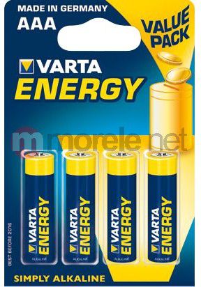 Varta Bateria Energy AAA / R03 4 szt. BAVA4103 (4008496626458) Baterija