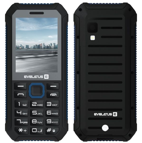 Evelatus Samson Dual Sim Black/Blue (LAT, RUS, ENG) Mobilais Telefons