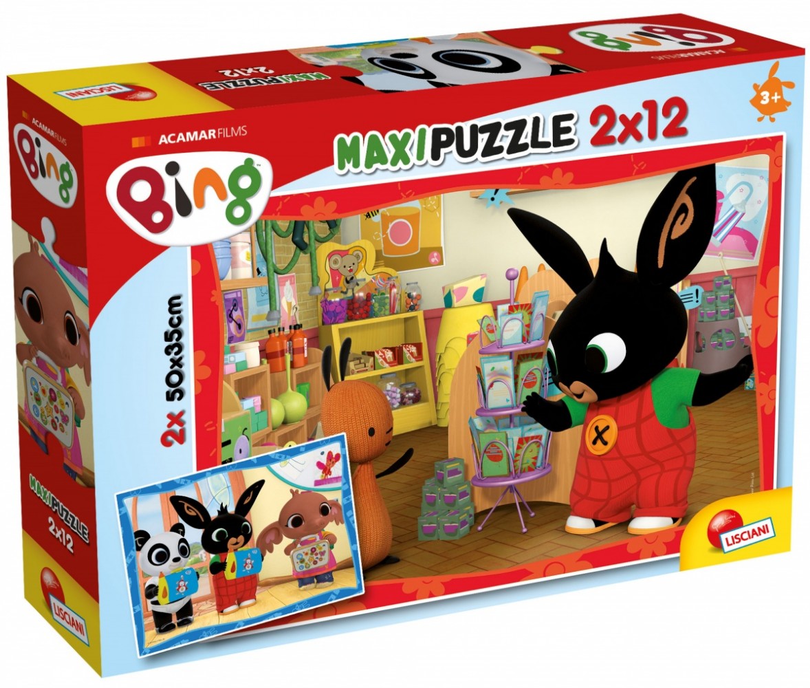 Lisciani Puzzle Maxi 2x12 pieces Bing304-81233 puzle, puzzle