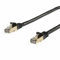 StarTech.com 5m CAT6a Ethernet Cable - Black RJ45 Shielded Cable Snagless - patch cable - 5 m - black 65030881562 kabelis, vads