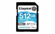 KINGSTON 512GB SDXC Canvas Go Plus 170R atmiņas karte