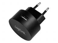 LogiLink USB Steckdosenadapter 1port,10.5W,Fast Charging,sch Baterija