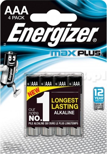 Energizer Max Plus AAA LR03 4 pc. Blister Baterija