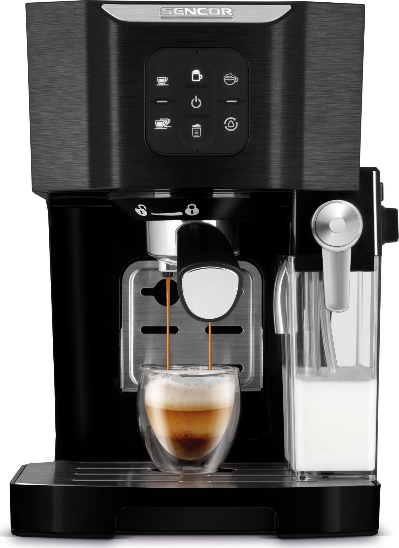 SENCOR Espresso un kapučīno pagatavotājs SES 4040 BK Kafijas automāts