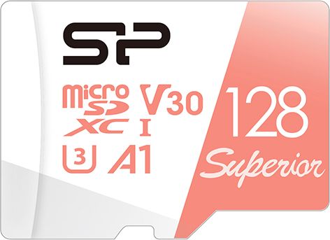 Silicon Power Superior MicroSDXC 128 GB Class 10 UHS-I/U3 A1 V30 (SP128GBSTXDV3V20SP) atmiņas karte