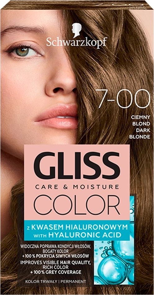 Schwarzkopf Gliss Color nr 7-00 ciemny blond 681806 (9000101261806)