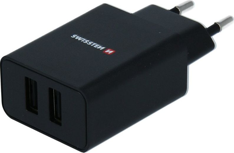 Ladowarka Swissten 2x USB-A 2.1 A (22052000) 22052000 (8595217464391) iekārtas lādētājs