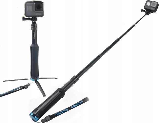 Ruigpro Monopod Grip Tripod 2in1 Selfie For Gopro / Sjcam / Xiaomi / Dji Osmo Action Sporta kameru aksesuāri