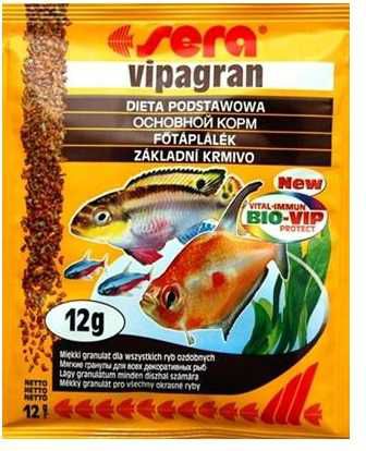 Sera VIPAGRAN TOREBKA 12 g 12926 (4001942002004) zivju barība