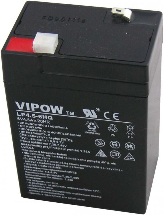 Vipow LP4.5-6HQ, 6V, 4.5Ah (BAT0202) UPS aksesuāri