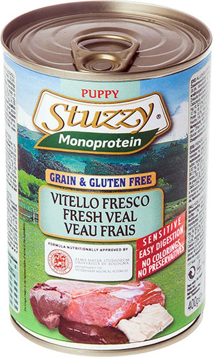 Stuzzy STUZZY PIES MONOPROTEIN CIELECINA DLA SZCZENIAT PUSZKA 400G 77515 (8005852180186) barība suņiem