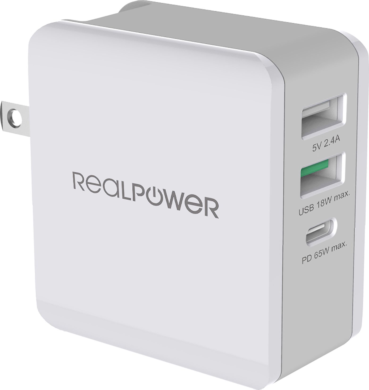 RealPower DeskCharge-65 Travel Wall Charger Baterija