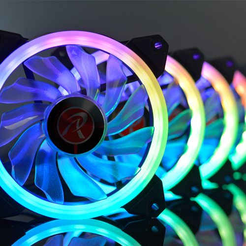 Raijintek Iris 12 Rainbow A-RGB LED-cooler, 3er Set inkl. Contro ventilators