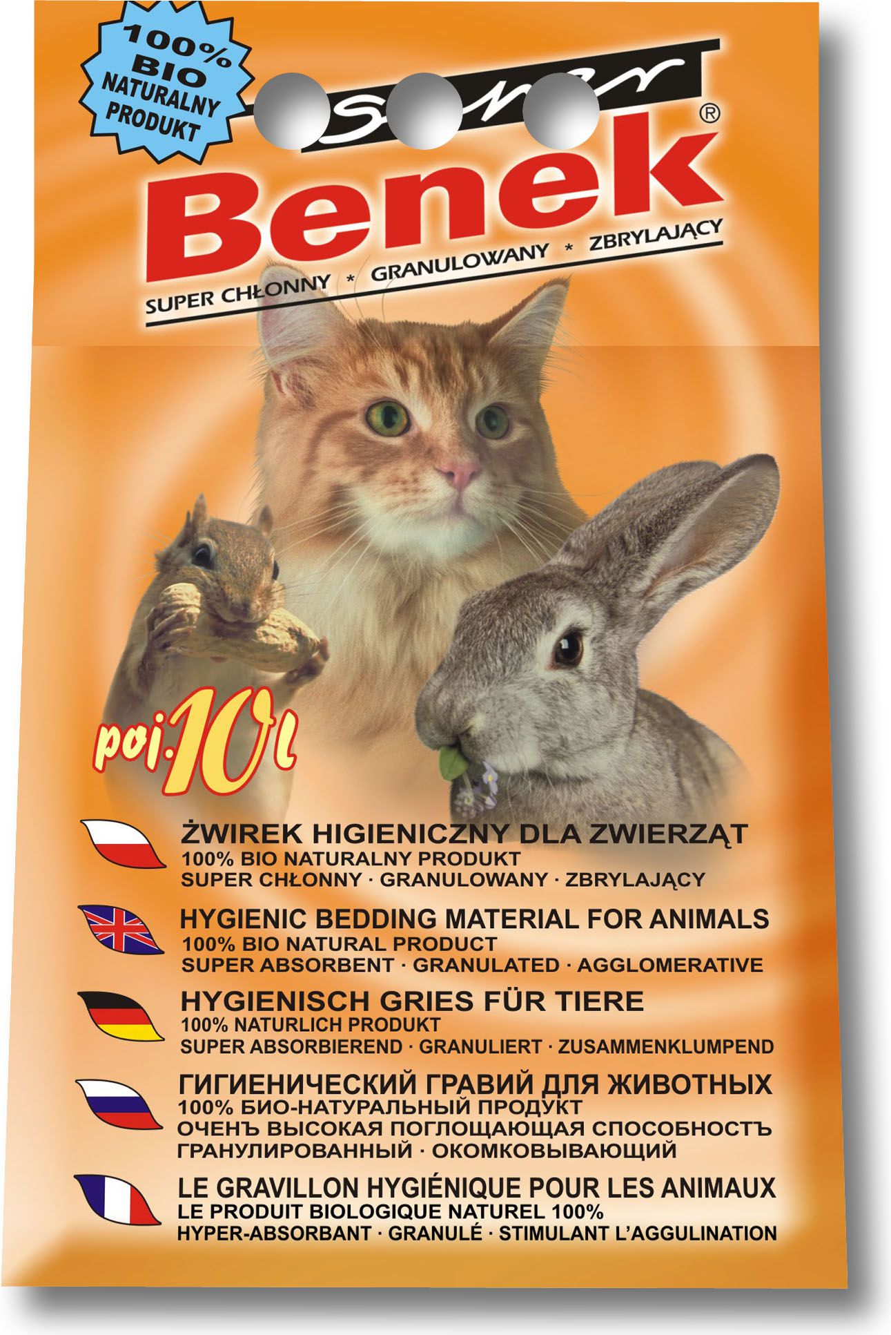 Zwirek dla kota Super Benek Universal Naturalny 10 l 5905397010197 (5905397010197) piederumi kaķiem