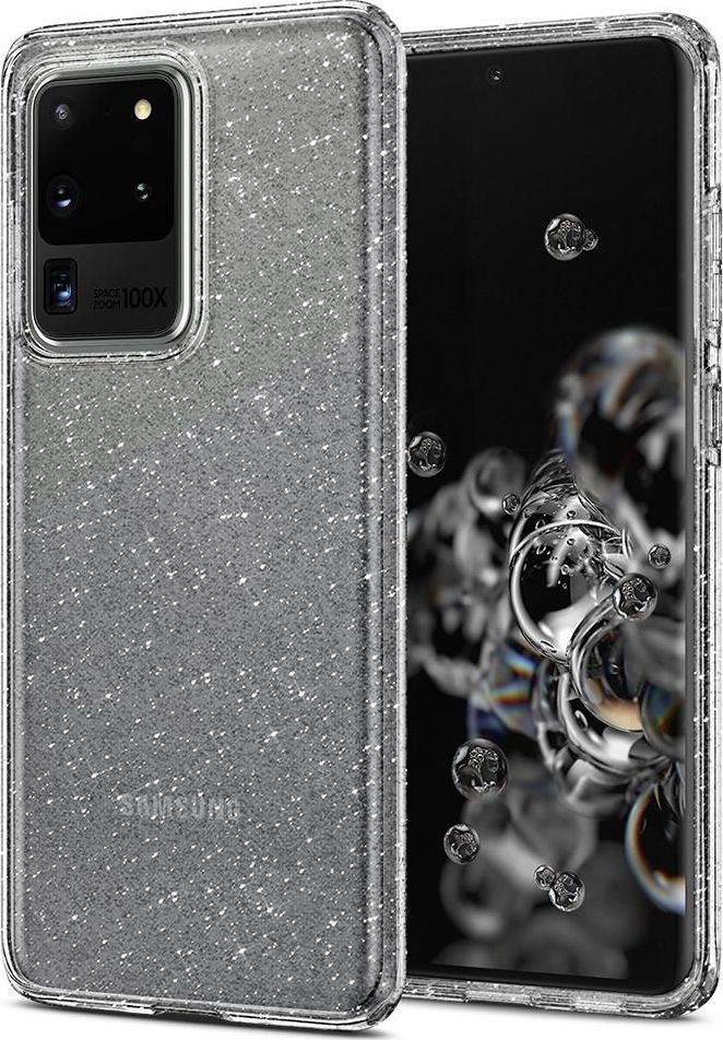 Spigen Liquid Crystal Glitter Samsung Galaxy S20 Ultra przezroczysty