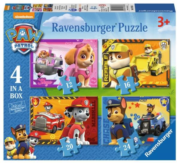 Ravensburger Puzzle Psi Patrol 4w1 RAP 070336 (4005556070336) puzle, puzzle