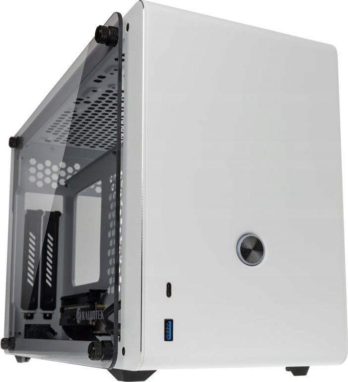 Raijintek Ophion Mini-ITX Gehause, Tempered Glass - weis Datora korpuss