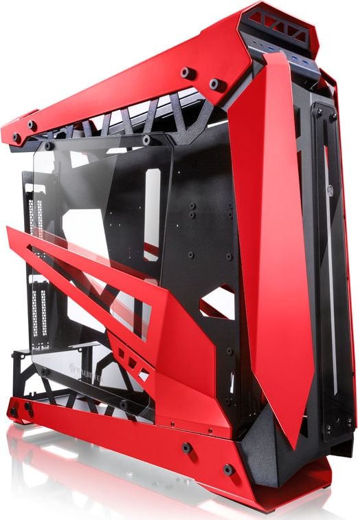 Raijintek NYX PRO Showcase Big-Tower, Tempered Glass - rot Datora korpuss