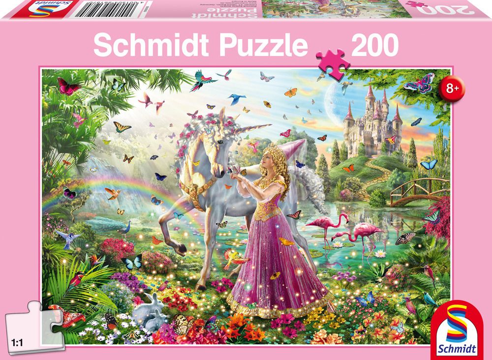 Schmidt Spiele Puzzle Beautiful fairy in the magic forest 200 - 56197 galda spēle