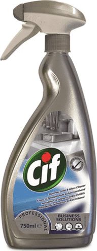 Staples CIF PROFESSIONAL STAINLESS STEEL&GLASS CLEANER 750 ml Sadzīves ķīmija