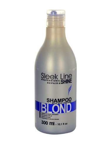 Stapiz Sleek Line Blond Shampoo Szampon z jedwabiem for hair blond 300ml Matu šampūns
