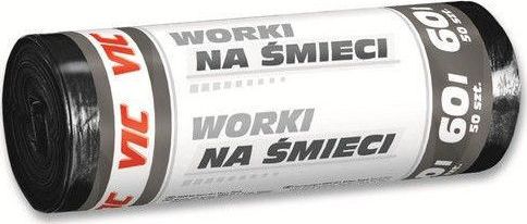 Staples VIC Worki na smieci czarne 60L 50szt PP0341 (5903936022496) atkritumu tvertne