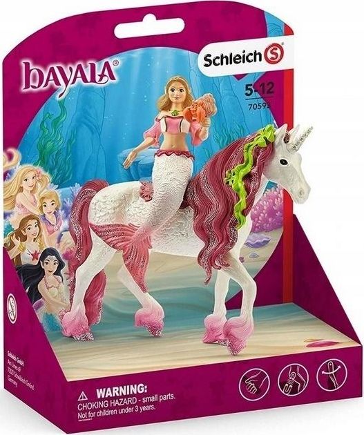 Schleich Farm Life Mermaid Feya on underwater unicorn 70593 bērnu rotaļlieta